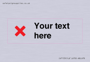 Custom plain background, red cross sign